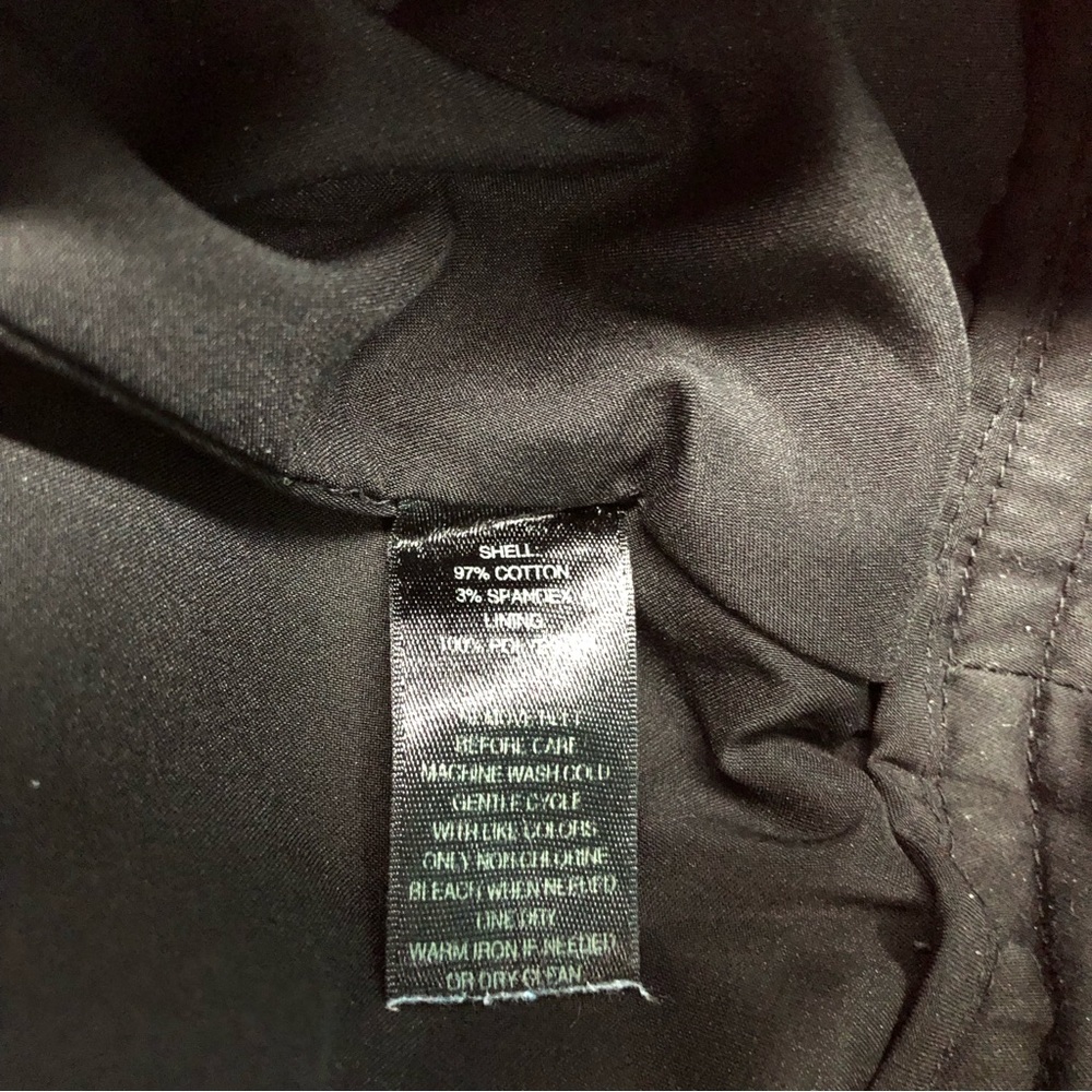 White House Black Market (WHBM) Black Cotton A Line Pleated Midi Skirt - Picture 9 of 9